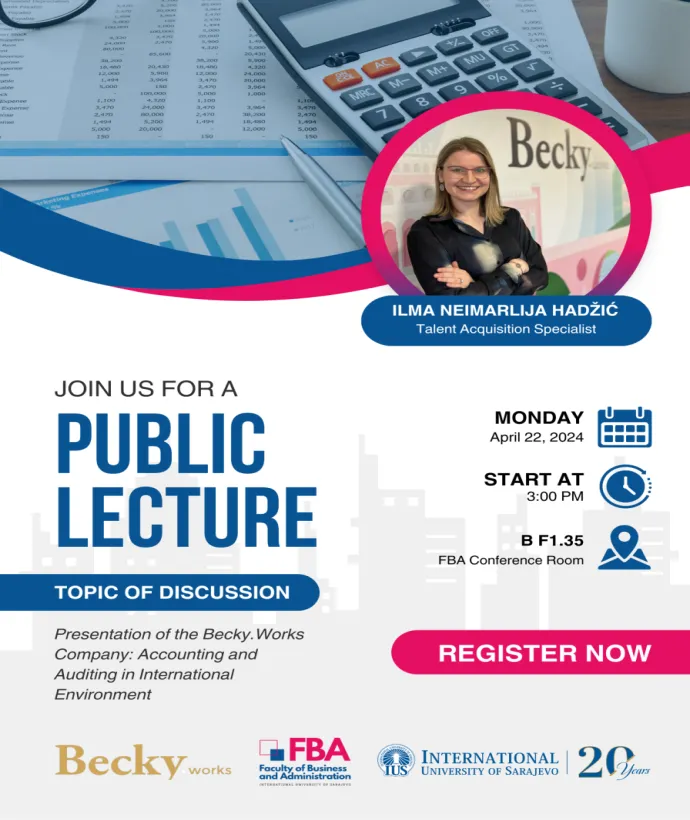 Public Lecture: Presentation of the Becky.Works Company: Accounting and Auditing in International Environment